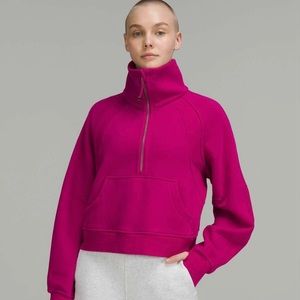 COPY - Lululemon funnel neck half zip scuba